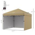 Removable sidewalls and weight bags supplied with the 10x10 pop-up canopy