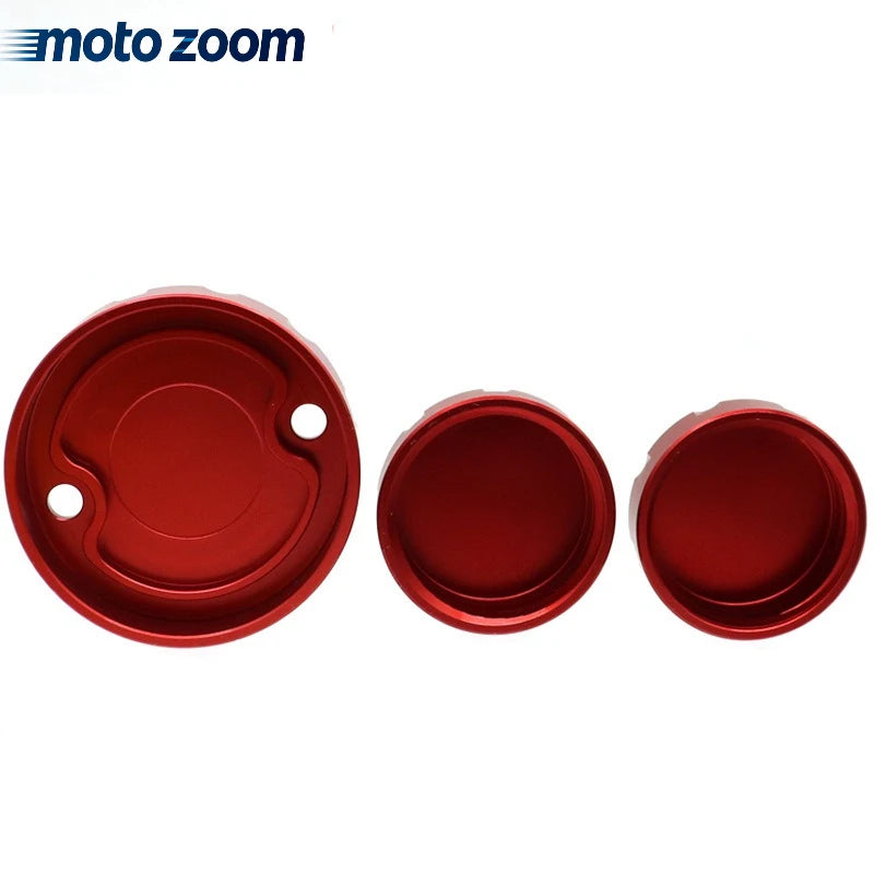 Ducati fluid reservoir and oil cap cover set — alternate view 2