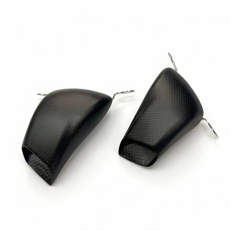Carbon fibre Ducati Panigale brake air duct cover — alternate view 2